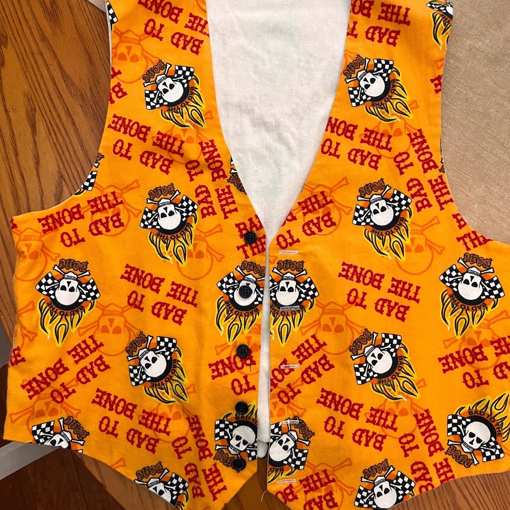 “Bad to the Bone” handmade vest
